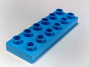 レゴデュプロ 薄型 2×6 ライトブルー　 基本ブロック パーツ 