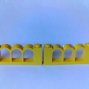 レゴ LEGO フェンス 2個セット 黄色 パーツ 特殊ブロック  の画像2