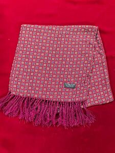 イギリス古着　tootal scarf vintageトゥータルスカーフ　スカーフ　フリンジ付き　英国ヴィンテージ　vintage tootal MV973