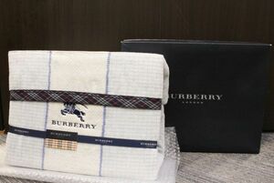 未使用品 バーバリー 綿毛布 西川産業 BURBERRY