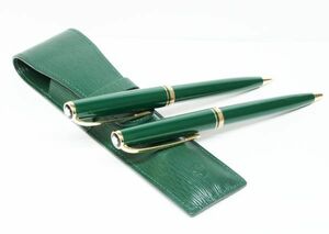 美品 2本セット モンブラン ボールペン シャーペン ジェネレーション グリーン ケース付 MONTBLANC GENERATION