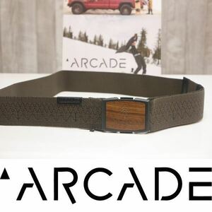 【新品:送料無料】20 ARCADE BELTS VISION - Dark Brown ベルト アーケードベルト スノーボード