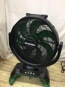 【中古品】HiKOKI(ハイコーキ) 14.4/18vコードレスファン (本体/ACアダプタ付) UF18DA(NN)　/IT5SZNNXLL7M