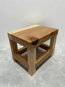 踏み台　花台　椅子　ハンドメイド 木製
