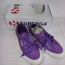 【1円～】新品　SUPERGA(スペルガ)　キャンバス　スニーカー　男女兼用　ユニセックス　COTU CLASSIC　S000010　ROYAL LILAC　23cm_画像1