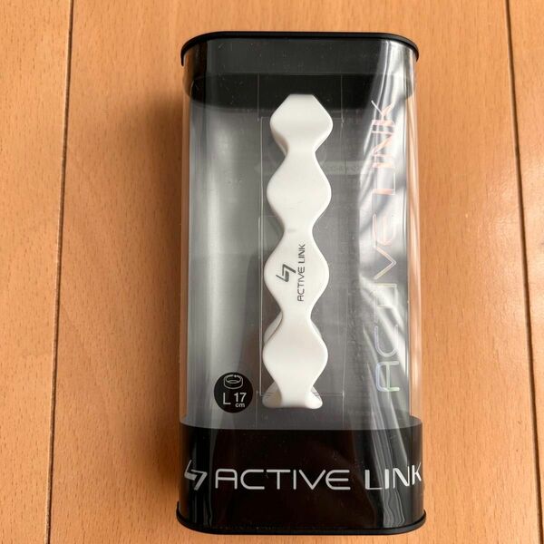 新品 未開封 アクティブリンク ACTIVE LINK 白 ホワイト Lサイズ 17㎝ スポーツ スポーツブレスレット 