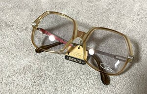 【Y595】GAZAL/ガザール/メガネ/眼鏡/めがね/ベージュ/ブラウン/未使用/現状品