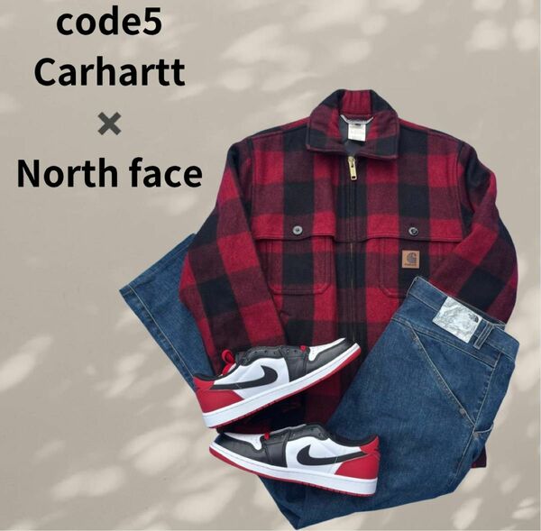 お得商品code5 Carhartt M カバーオール North Face デニム L