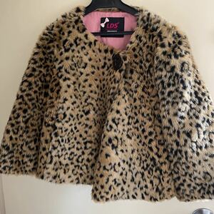 LDS leopard print fake fur jacket outer 