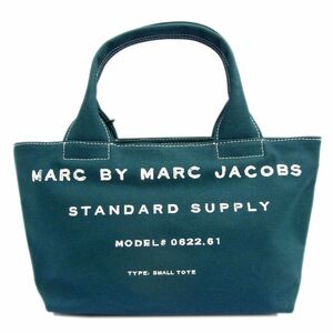 新品 定価1万5000円●MARC BY MARC JACOBS マークジェイコブス ミニトート バッグ キャンバス 未使用 レディース 正規品 ロゴ 1円スタート