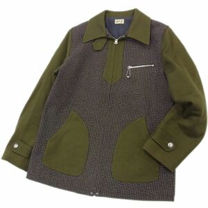 美品 定価6万5780円●Y.M.WALK ON ワイエム ウォークオン コート ジャケット 30’s VINTAGE仕様 初期 メンズ ビーチクロス 日本製 EVISU