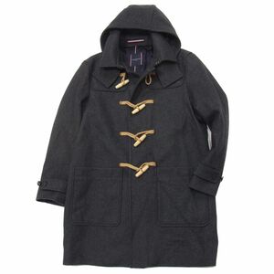 ☆TOMMYHILFIGER トミーヒルフィガー ダッフルコート ウールコート グレー メンズ トグル釦 冬物 1円スタート