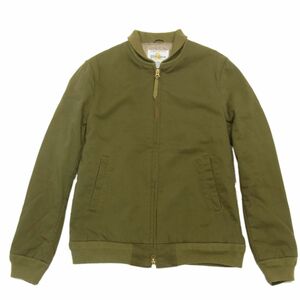 定価55,000円◇GOLDEN BEAR GB SPORTS ショールカラー ジップアップベースボールジャケット オリーブ ゴールデンベア USA製 1円スタート