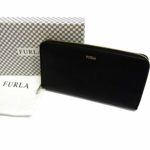 新品◆FURLA フルラ 長財布 バビロン ラウンドジップ レザー ウォレット 本革 レディース