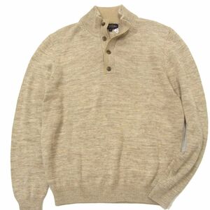 未使用品☆BROOKS BROTHERS ブルックスブラザーズ ハーフボタン ニット セーター M メンズ スーピマコットン 1円スタート