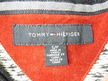 美品☆TOMMY HILFIGER トミーヒルフィガー ニット 総柄 メンズ セーター ショールカラー 秋冬物 1円スタート_画像3