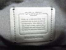 未使用品☆COACH コーチ レザー使い ワンショルダーバッグ 斜め掛け レディース 鞄 シグネチャー ローワン ファイル バッグ_画像10