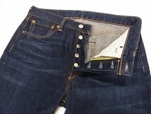 美品◆Levi’s リバイス 501 ジーンズ USED加工 ボタンフライ レギュラーストレート デニムパンツ メンズ 1円スタート_画像4