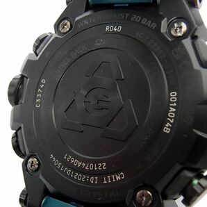 極美品 定価148,500円◇CASIO G-SHOCK MTG-B3000BD-1A2JF Bluetooth搭載 電波ソーラー メンズ腕時計 余りコマ6 箱 ケース付 動作確認済の画像3