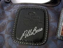 美品■PELLE BORSA トートバッグ A4サイズ収納 総柄 メンズ レディース ペレボルサ 1円スタート_画像2