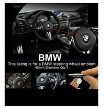 BMW【///M】45mm ステアリング ハンドル アルミ製 エンブレム ステッカー■MPerformance MSport MPower_画像5