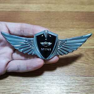 MINI Wing эмблема [ серебряный ] Mini Cooper Clubman Works Victoria темно синий pa-chibru Esse n автомобиль ru15 16 20 DS