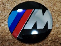 BMW【///M】45mm ステアリング ハンドル アルミ製 エンブレム ステッカー■MPerformance MSport MPower_画像1