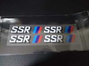 SSR ホイール用ステッカー 4P(検)VOLK RACING RAYS WORK BBS ENKEI BADX WALD トヨタ 日産 ホンダ スズキ ダイハツ BMW メルセデス