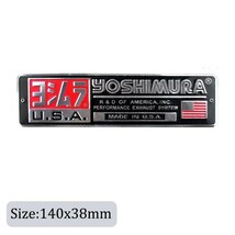 ヨシムラ USA アルミ製 エンブレム ステッカー 1P■YOSHIMURA HONDA YAMAHA KAWASAKI SUZUKI ハーレーダビットソン インディアン_画像3