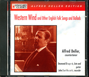 VANGUARD CLASSICS デラー/Alfred Deller - Western Wind~英国民謡とバラード　4枚同梱可能　c2DB00000AXSY