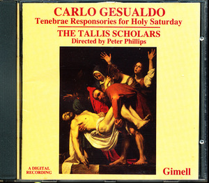 Gimell初期盤 タリス・スコラーズ/The Tallis Scholars - ジェズアルド：聖土曜日のためのレスポンソリウム他　4枚同梱可能　b2DB00005ATD3