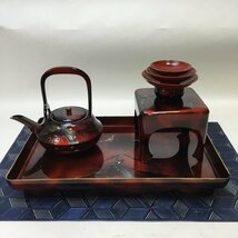 【保管品/インボイス登録店/CH】お屠蘇器 酒器 盃 お屠蘇セット 6点セット 薬酒 結納 結婚式 誓杯の儀 縁起物 おせち RS0131/0000_画像2