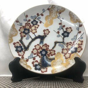 【現状品/インボイス登録店/KSH】有田焼 秀峰作 梅 絵皿 飾り皿 美術品 HA0203