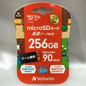 【未使用/インボイス登録店/TO】Verbatim バーべタイム micro SDXC 256GB マイクロSDカード SMXCN256GHJRBVD 任天堂 SWITCH　MZ0205/001-4