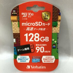 [ не использовался / in voice регистрация магазин /TO]Verbatim балка . время micro SDXC 128GB микро SD карта SMXCN128GHJRBVD nintendo SWITCH MZ0205/0005-4