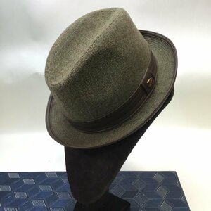 【中古品/インボイス登録店/RS】ボルサリーノ borsalino 中折れ　中央帽子 紳士ハット ウール RS0209/00075