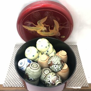 【現状品/インボイス登録店/KSH】茶櫃 茶器入れ 煎茶道具 茶道具 菓子器 湯呑 おまとめ HA0213　