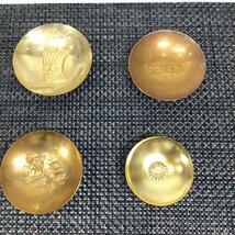 【現状保管品/インボイス登録店/TSH】金杯 メッキ 盃 酒器 6点 おまけ　HA1015_画像3