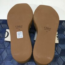 【タグ付き品/インボイス登録店/CH】Chloe クロエ ウェッジミュールロゴサンダル 約25㎝ ウェッジ レディース RS0221/016_画像5