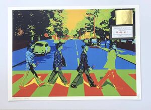 DEATH NYC アートポスター 世界限定100枚 ビートルズ Beatles アビーロード ポップアート アンディウォーホル ヴィトン 現代アートポスター