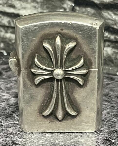 CHROME HEARTS クロムハーツ ZIPPO LIGHTERZ-V1 V1スモールCHクロス ジッポ ライター シルバー