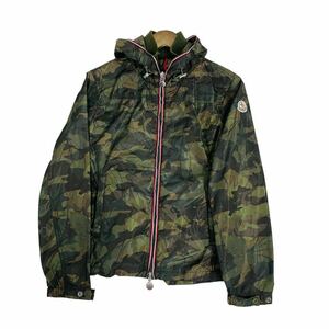 【美品】 MONCLER モンクレール ナイロン ジャケット カモ柄　カモフラ　迷彩柄　0