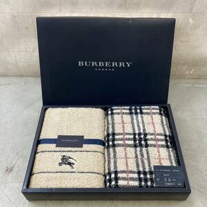 [2-100] Burberry バーバリー タオルセット フェイスタオル 2枚 西川産業