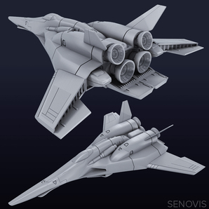 1/144 YF-24 ゴースト・バルキリー 3Dプリント GHOST VALKYRIE 未組立 宇宙船 宇宙戦闘機 Spacecraft Space Ship Space Fighter SFの画像1