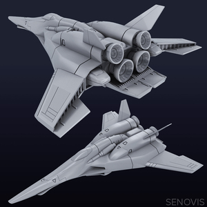 1/144 YF-24 ゴースト・バルキリー 3Dプリント GHOST VALKYRIE 未組立 宇宙船 宇宙戦闘機 Spacecraft Space Ship Space Fighter SF