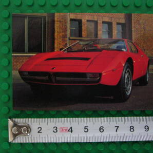 【当時物】 スーパーカーカード マセラティ メラク SS red ★ MASERATI MERAK SS 1970年代後半 / 送料63円の画像1