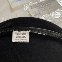 米軍実物ベレー帽ウール黒ブラック サイズ8 1/4ミリタリーUSA製デッドストック アメリカ軍 MADE IN USAメンズ新品レディース未使用 放出品_画像7