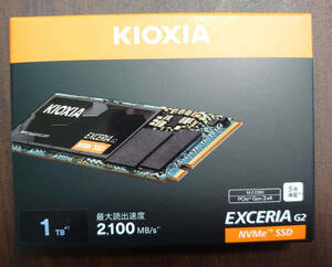 新品未使用　キオクシアN KIOXIA 内蔵 SSD 1TB VMe M.2 Type 2280 PCIe Gen 3.0×4 国産BiCS FLASH TLC 搭載 EXCERIA G2 SSD-CK1.0N3G2N