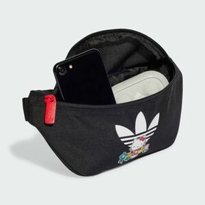 ★アディダス オリジナルス adidas 新品 ハローキティ ボディバッグ ウエストバッグ ポーチ 鞄 BAG かばん 黒 [II3358] 六★QWER★