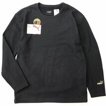 ★プーマ PUMA ゴルフ GOLF 新品 メンズ WARM 暖かい 両面起毛 スウェットシャツ トレーナー 黒 Lサイズ [2FPU119-BLK-L] 三 弐★QWER★_画像2